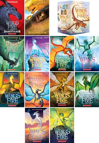 Wings of Fire Series 17 Books Collection Set. Wings of Fire Volume 1-15 and Dragonslayer & Darkstalker by Tui T. Sutherland
