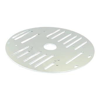 Metal Smart Car Chassis Aluminum Alloy Professional Replacement Lightweight Robot Car Part Practical Stable Sturdy Base- Round 2wd