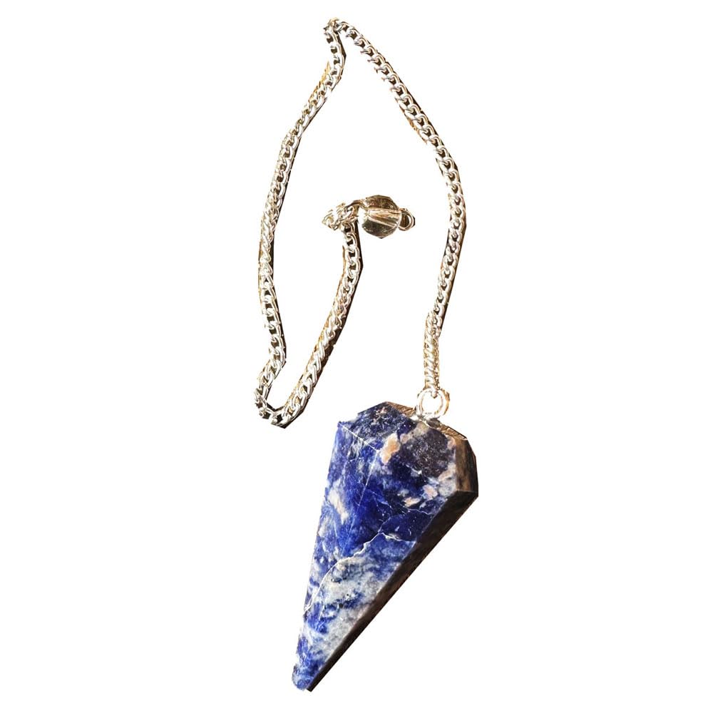 Péndulo de Cristal unisex, piedra natural Amatista, Péndulo Hexagonal Vintage para Radiestesia, Chakra, Reiki, Adivinación, Meditación, Wicca — view 17