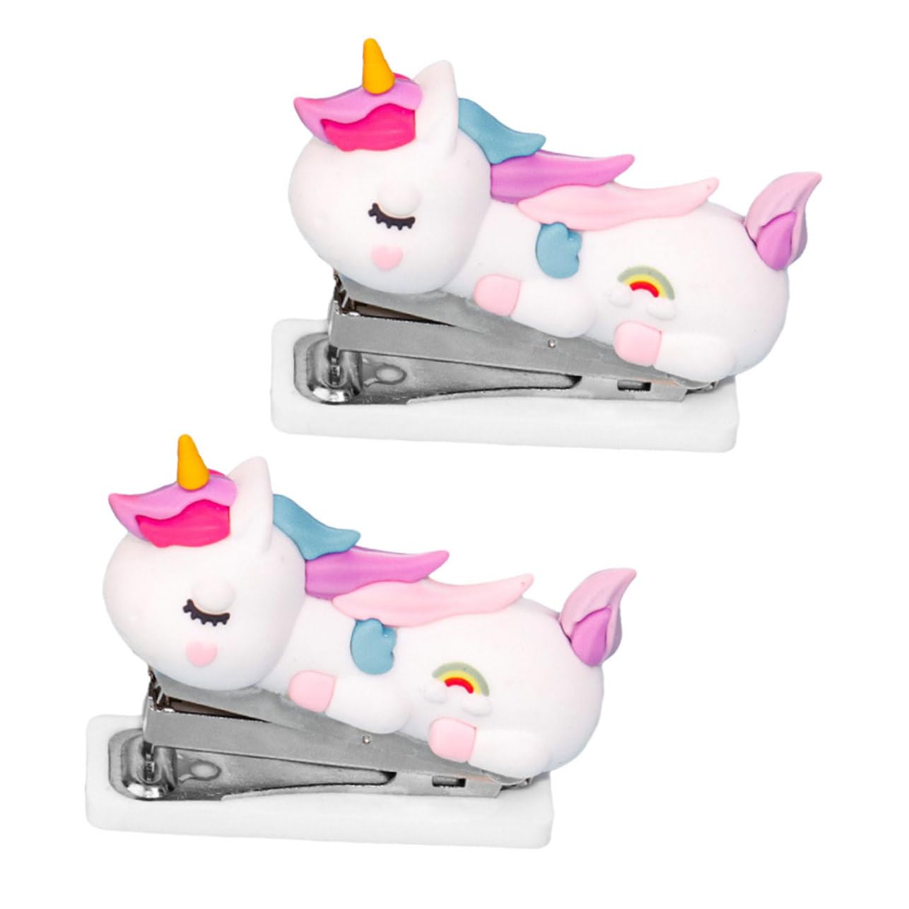 Operitacx 10pezzi Stapler Cartoon Cute Hand Stapler for Office Home School Lightweight Portable for Students Crafting