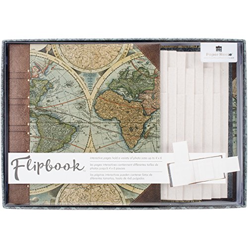 Paper House Productions FB-0001E Flipbook Interactive Blank Album, Old World