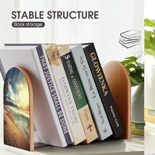 Sujetalibros de madera antideslizante para evitar caidas 8