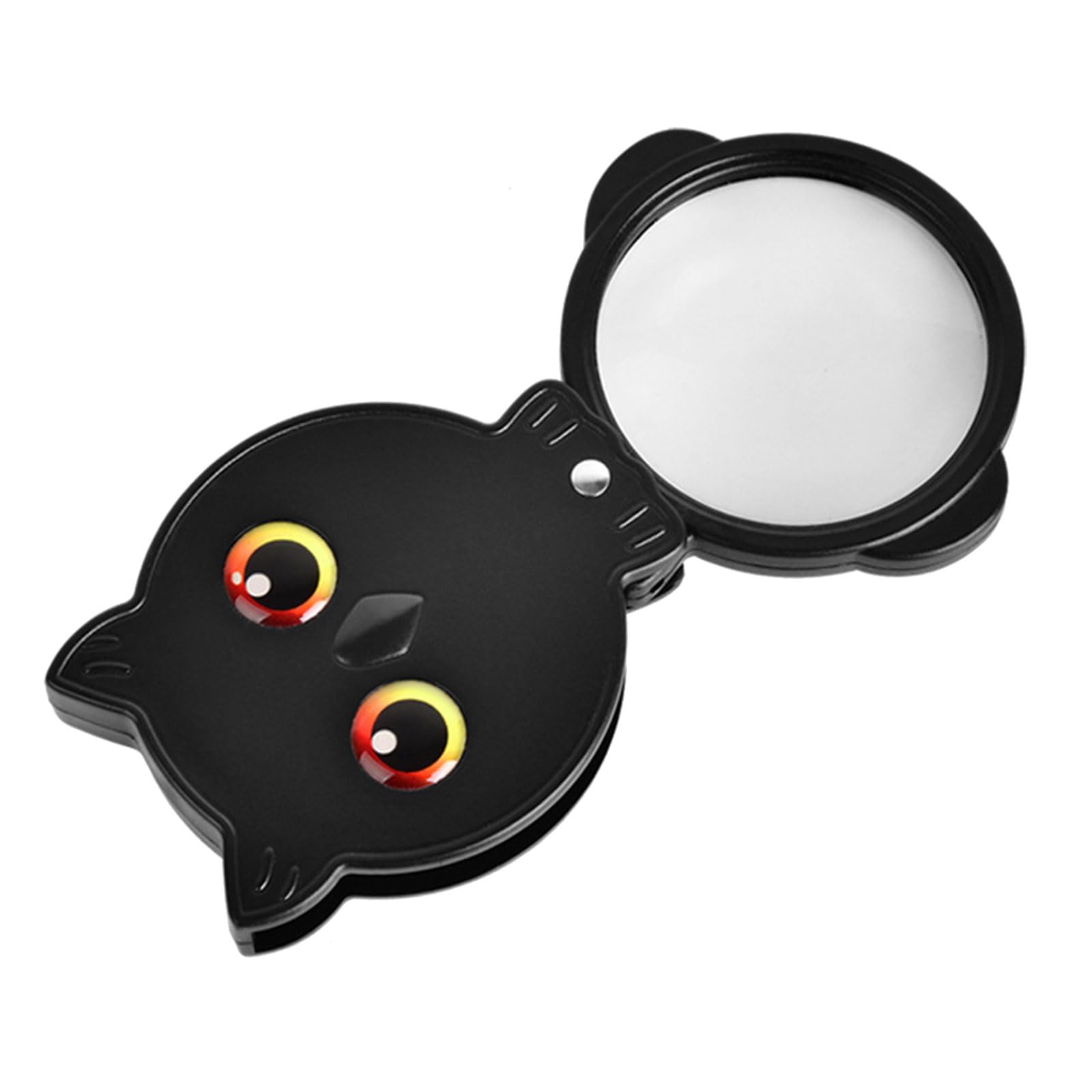 ABS Construction 8X Magnifier Glass with Quick Fold Technology Owl Pattern Magnifier Lightweight Ideal for Field Work Portable