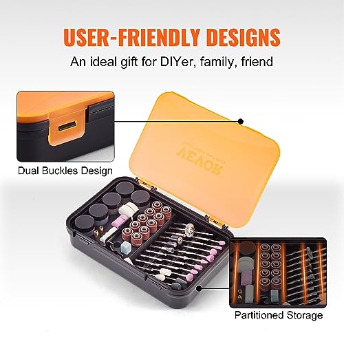 Vevor ROTARY TOOL ACCESSORIES KIT 357PCS Rotary Tool Accessory Kit, 357Pcs Accessories Kit, 1/8 Inch Diameter Shank, Universal Fitment Power Rotary Tool Accessories Set thumb #4
