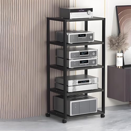 Tour de rangement multimédia rotative pour optimiser votre salon cinéma maison - 2