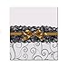 VGOODALL 3 Inch Black Lace Ribbon, 10 Yards Wide Lace Trim for Sewing Elastic Floral by Roll for Bridal Wedding Decoration DIY Sewing Craft Gift Wrapping Supply