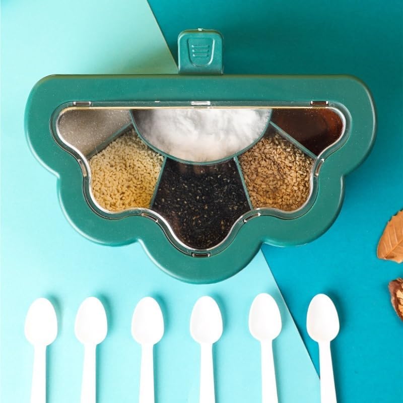 Kitchen Combination Set Multi Compartment Layered Container for Seasoning