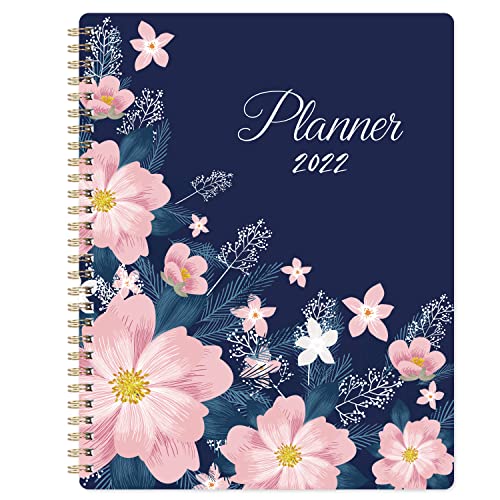 2022 Planner - Jan 2022 - Dec 2022 Weekly & Monthly Academic Planner, 8" x 10", Twin Wire Binding, Check Boxes as to-do List, Perfect for Planning Your Home or Office