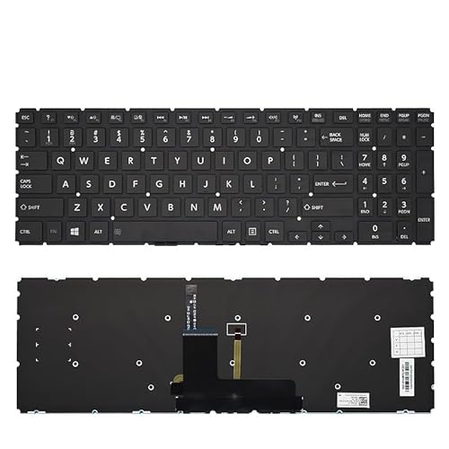 東芝 Satellite S50-B S55-B S50-C S55-C S50D-C S55T-C L50-C L50D-C L70-C C55-C P50-C 用 US ノートパソコンキーボード バックライト付き(US Original Backlit