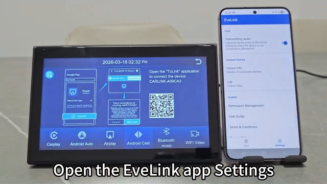 Avylet 9.26インチディスプレイオーディオ CarPlay/AndroidAuto/ミラーリング Avylet ディスプレイオーディオ 9.26インチ ポータブルカーオーディオ