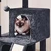 Yaheetech Cat Tree for Indoor Pets, 36in Tower Condo w/Extra Large Perch, Scratching Posts, Board, Dangling Ball, Play Structure for Kittens & Adult Cats