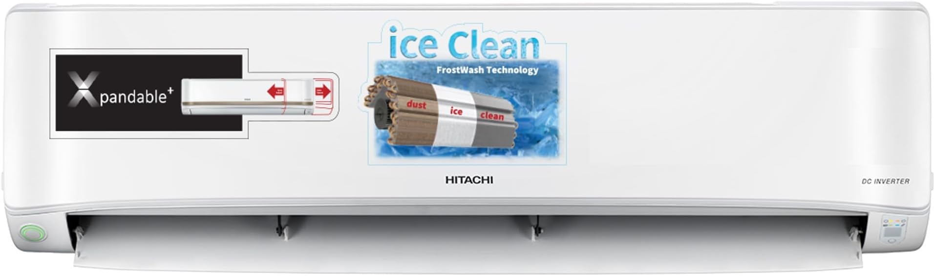 1 Ton Class 3 Star, ice Clean, Xpandable+, Inverter Split AC (100% Copper, Dust Filter, 3400FXL RAS.G312PCAIBFE, White)
