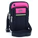 U-TIMES Casual Water Resistant Oxford Waist Pouch 6.5" Crossbody Shoulder Cell Phone Bag for iPhone 6/6S,6Plus/6S Plus,Samsung Note 5,Note 4,Galaxy S7,S7 Edge(Rose Red)
