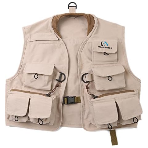 M MAXIMUMCATCH Maxcatch Kids Fly Fishing Vest Youth Vest Pack, 100% Cotton (M) Cover