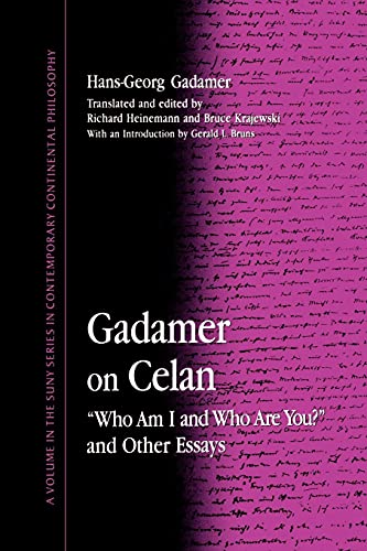 Gadamer on Celan: 