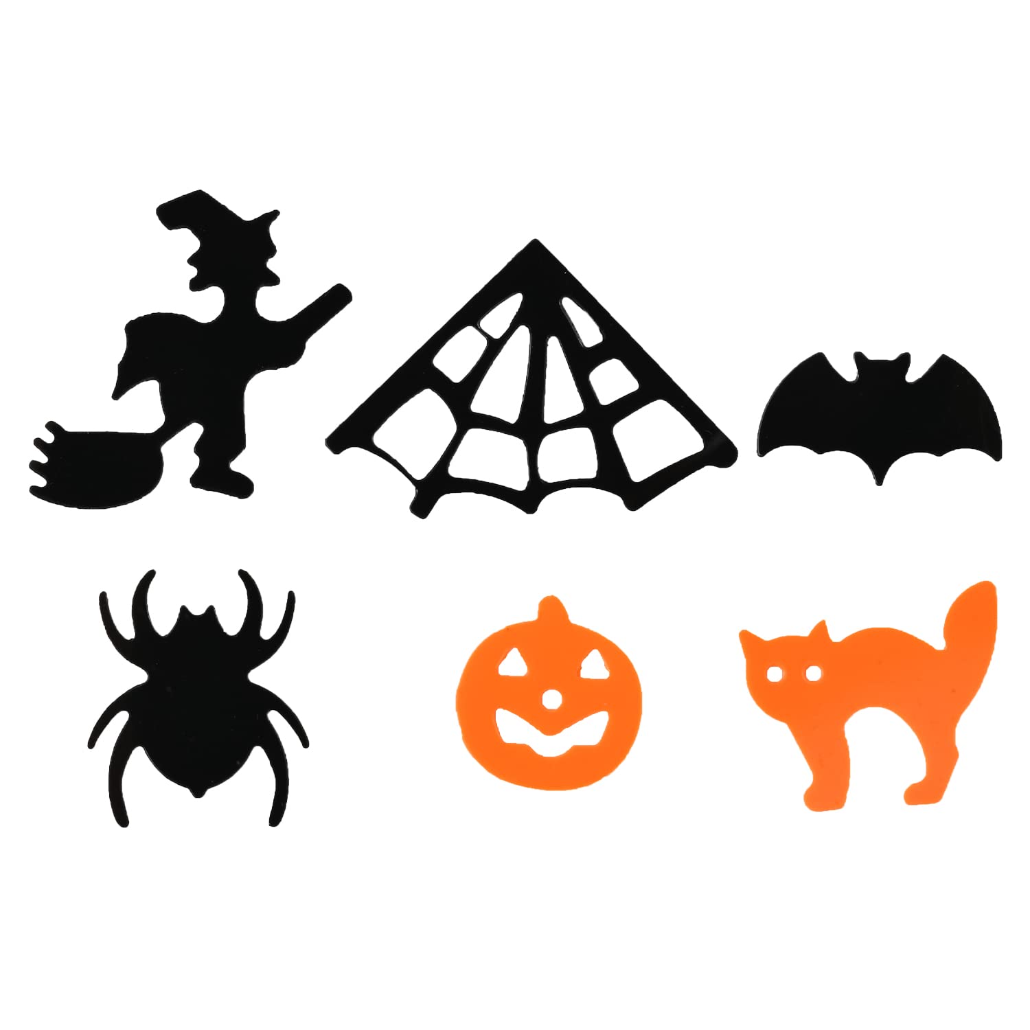 Coriandoli Glitterati Per Halloween 30g – Gatti, Zucca, Ragno, Strega, Pipistrello – Nero Arancione Viola - 3