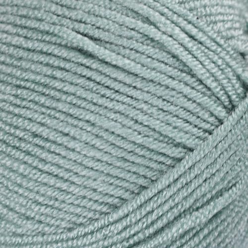 Image of 3 Skeins of Makromecity Softee Baby Yarn,%100 Premium Anti-Pilling Acrylic, 3.5 Oz, 273 yd (100gr /250 mt) Each, Soft Yarn for Crocheting and Knitting (Crepe Green, 3 Skeins)
