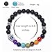 GelConnie Lava Rock Chakra Bracelets Evil Eye 7 Chakra 8mm Bead Elastic Volcanic Healing Anxiety Bangle Stress Relief Yoga Bracelet Aromatherapy Essential Oil Diffuser Bracelet for Men, Women