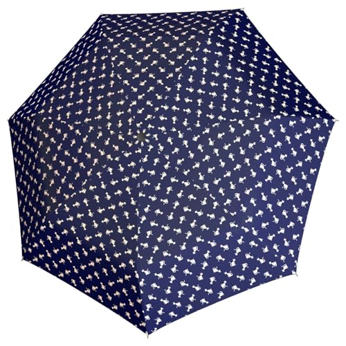 Doppler paraguas Fiber Fun Kitty Cat azul con diseño infantil y estructura ligera