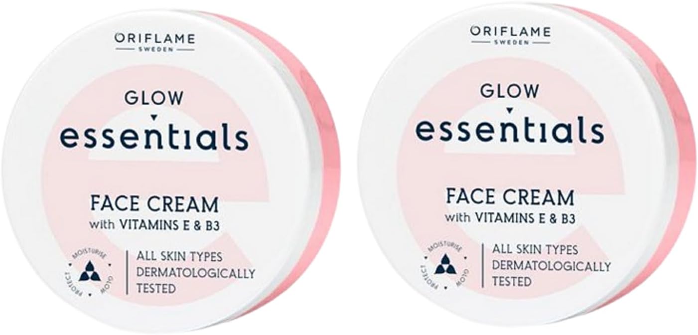 Sweden glow essentials face cream with vitamins e and b3-75 ml - pack of 2