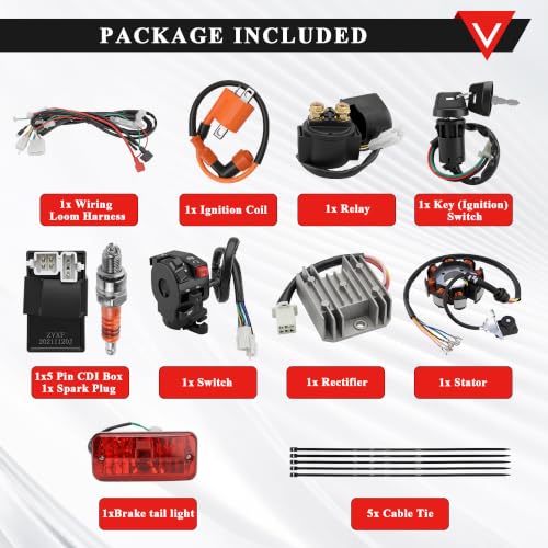 Image of PRO BAT 4 Stroke Dirt Bike 200cc Electrical Wiring Harness Kit