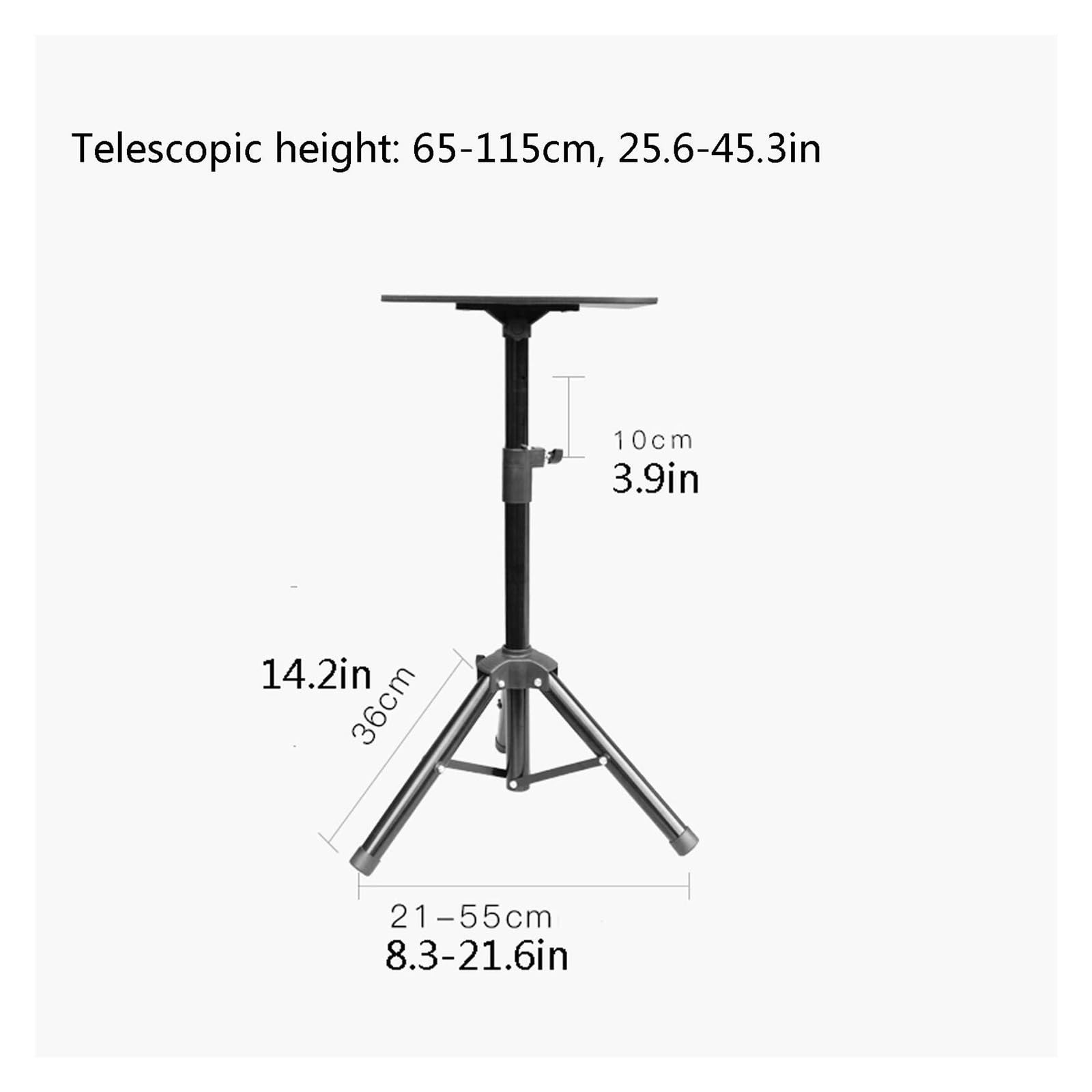 Trípode para portátil de altura ajustable, trípode portátil para proyector, soporte compacto multifuncional para viajes, fotografía, soporte para proyector