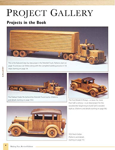 Making Toys, Revised Edition: Heirloom Cars and Trucks in Wood (Fox Chapel Publishing) Complete Guide with a Step-by-Step Peterbilt Project and Detailed Plans for a Ford Model A, 1932 Buick, and More - Image 3