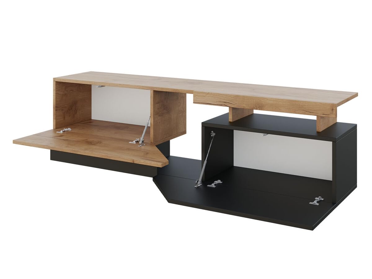 Ensemble de Salon Utica B100 Stratifié Wotan chêne + Blanc