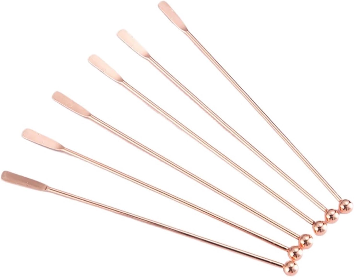 Cocktail Picks 20pcs Cocktail Picks Sticks Toothpicks for Party Bar Tools Stirring Stainless Steel(Rose Gold)