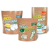 FLOPP Ropa ECO forma parte de los detergentes ecológicos para lavadoras. Es un detergente ecológico envasado en film hidrosoluble y certificado con la etiqueta ecológica ECOLABEL (ES-CAT/006/003), pionero en el mercado.