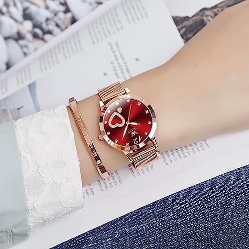 Image of OLEVS Women Watches Business Dress Female Ladies for Small Wrist Watch Gold Silver Tone Stainless Steel Band Analog Simple Day Date Waterproof Lady Watches