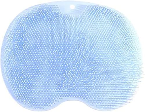 Rutschfestes Silikon-Massagepad,Dusch-Fuß- und Rückenschrubber, Silikon-Duschfußschrubber,Fußschrubber-Massagematte mit rutschfesten Saugnäpfen,Fußwasch-Badematte für Peeling,Badematten Cover