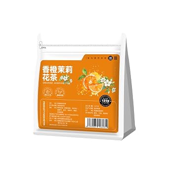 Orange Jasmine Green Tea Bags 50 Count | Citrus & Tropical Fruit Blend with Pineapple, Apple & Orange Peel | Floral Jasmine Tea for Relaxation, Hydration & Daily Wellness