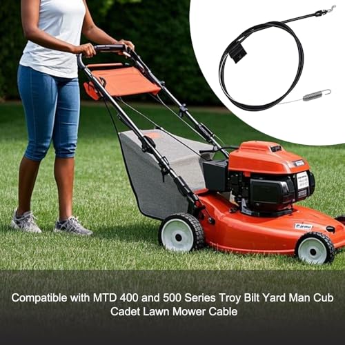 Câble de tondeuse compatible MTD et Troy Bilt pour réparer une commande de traction cassée