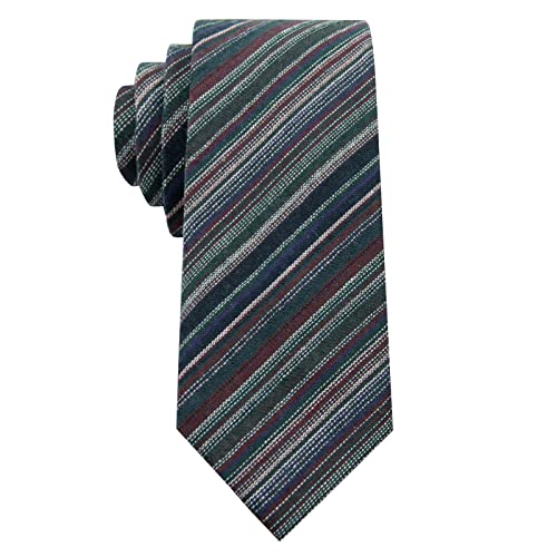 Image of Mantieqingway Mens Skinny Ties,2.56 inch Cotton Neckties Striped Plaid Ties for Groom Groomsmen Wedding Party Christmas