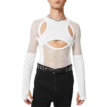 トップス ROMANTIC PATCHWORK SEE-THROUGH TOPS ROMANTIC PATCHWORK SEE-THROUGH TOPS（Women's White Elegant