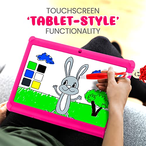 Image of Pyle 10.1-Inch Android Tablet w / 1080p HD Display, Dual Camera, WiFi Compatibility, Quad-Core Processor,10.1 inch Kids Tablet w /Stylus Pen 1GB RAM, 8GB Storage, Kid-Proof Cover (Pink)