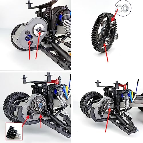 Kit de Engrenagens para Carro RC, 48P 76T Big Gear 19T 20T 21T Pinhão Engrenagem de Substituição par