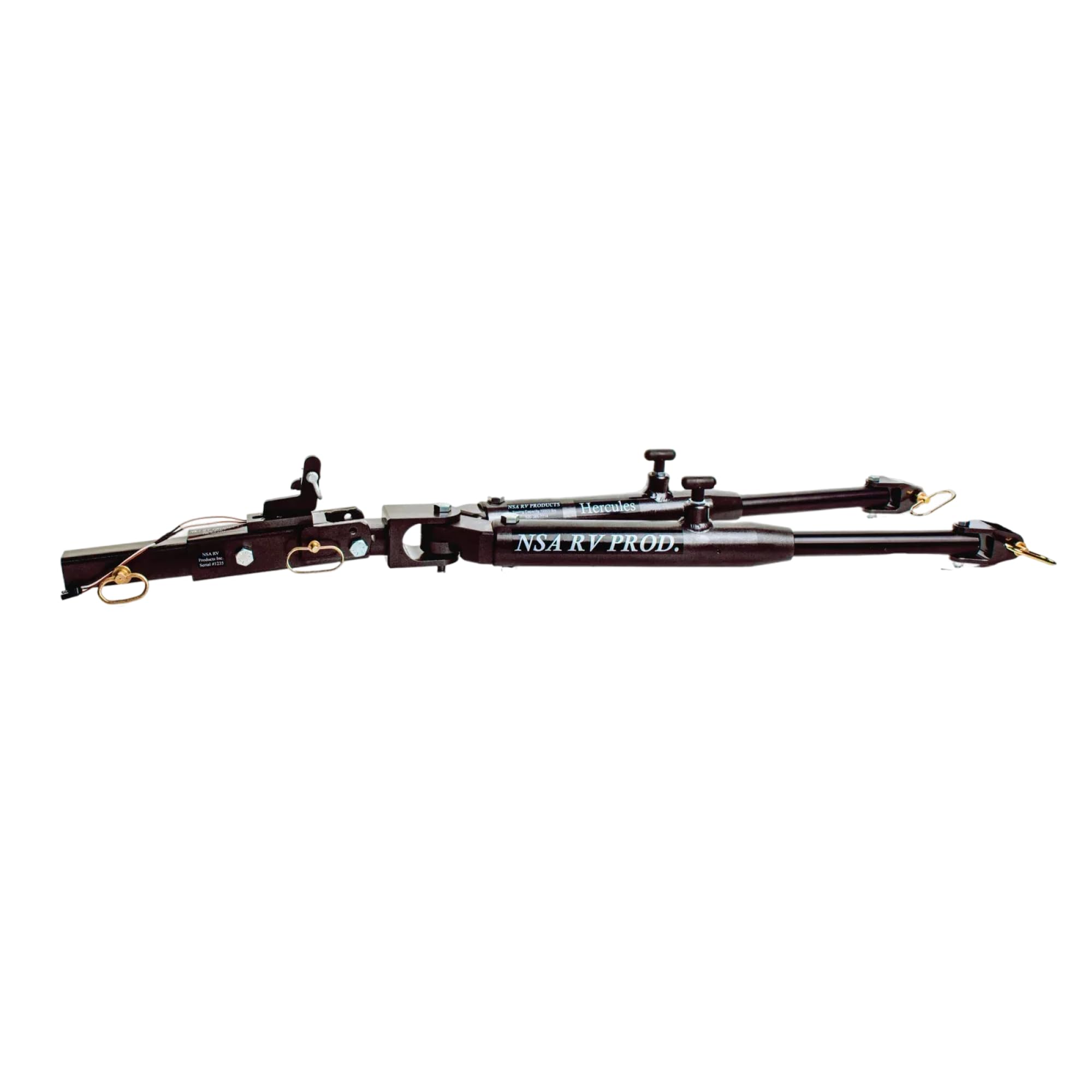 NSA RV - Hercules 12K Tow Bar w/Integrated ReadyBrake Surge System - 12,000 lbs Capacity, All-in-One, Made in USA