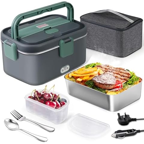 AUTOPkio 1.8L Electric Lunch Box with Heating Cover