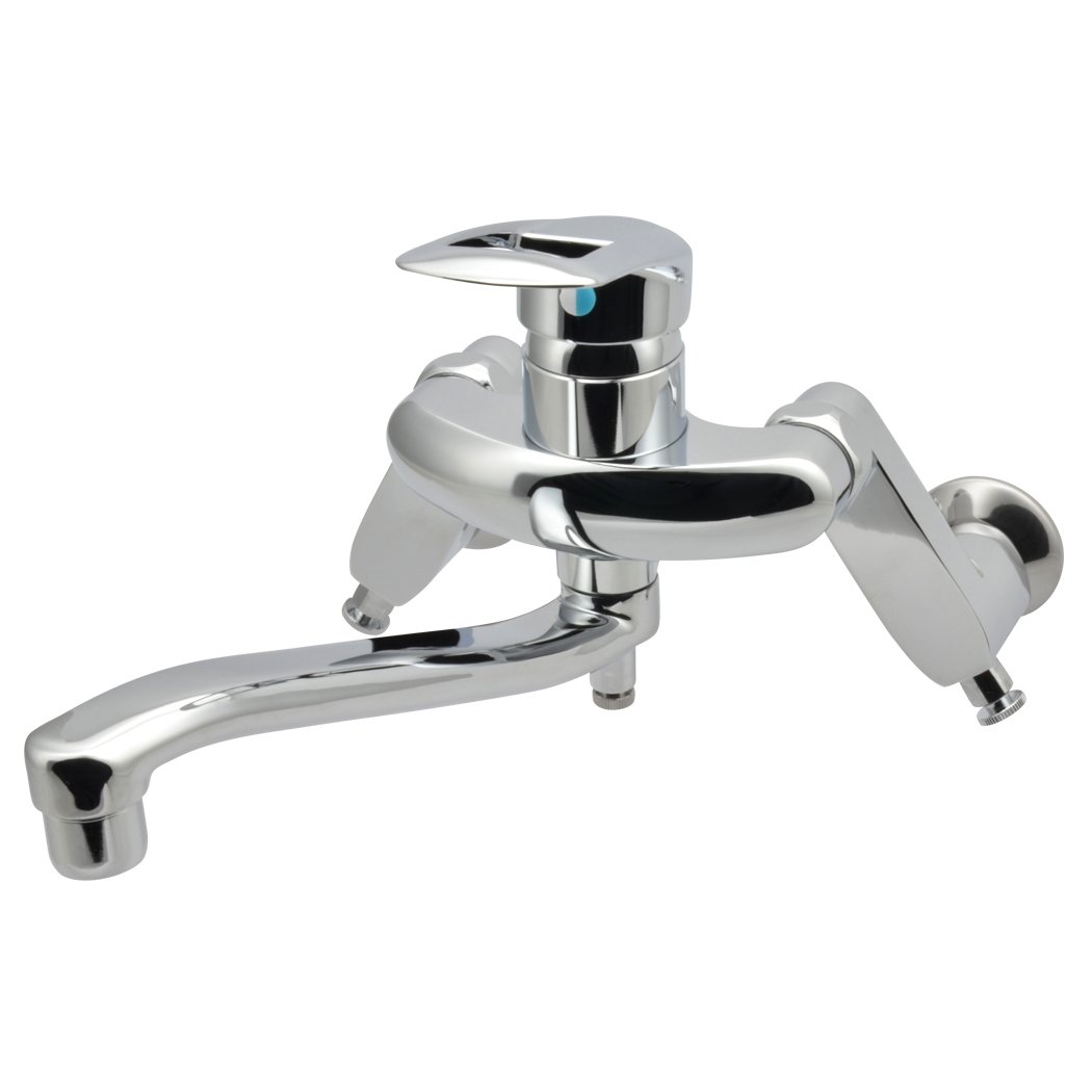 直送 代引不可・他メーカー同梱不可 カクダイ GA-BA003K GAONA ガオナ シングルレバー混合栓 キッチン用 【壁付 取付簡単 上向きパイプ Amazon | ガオナ シングルレバー混合栓 キッチン用 (壁付 取付簡単