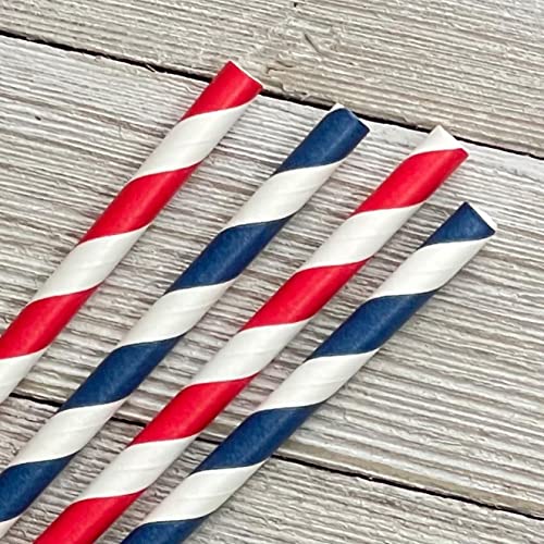 Pitillos de papel patrióticos 4 de julio 50 pack miniatura 2