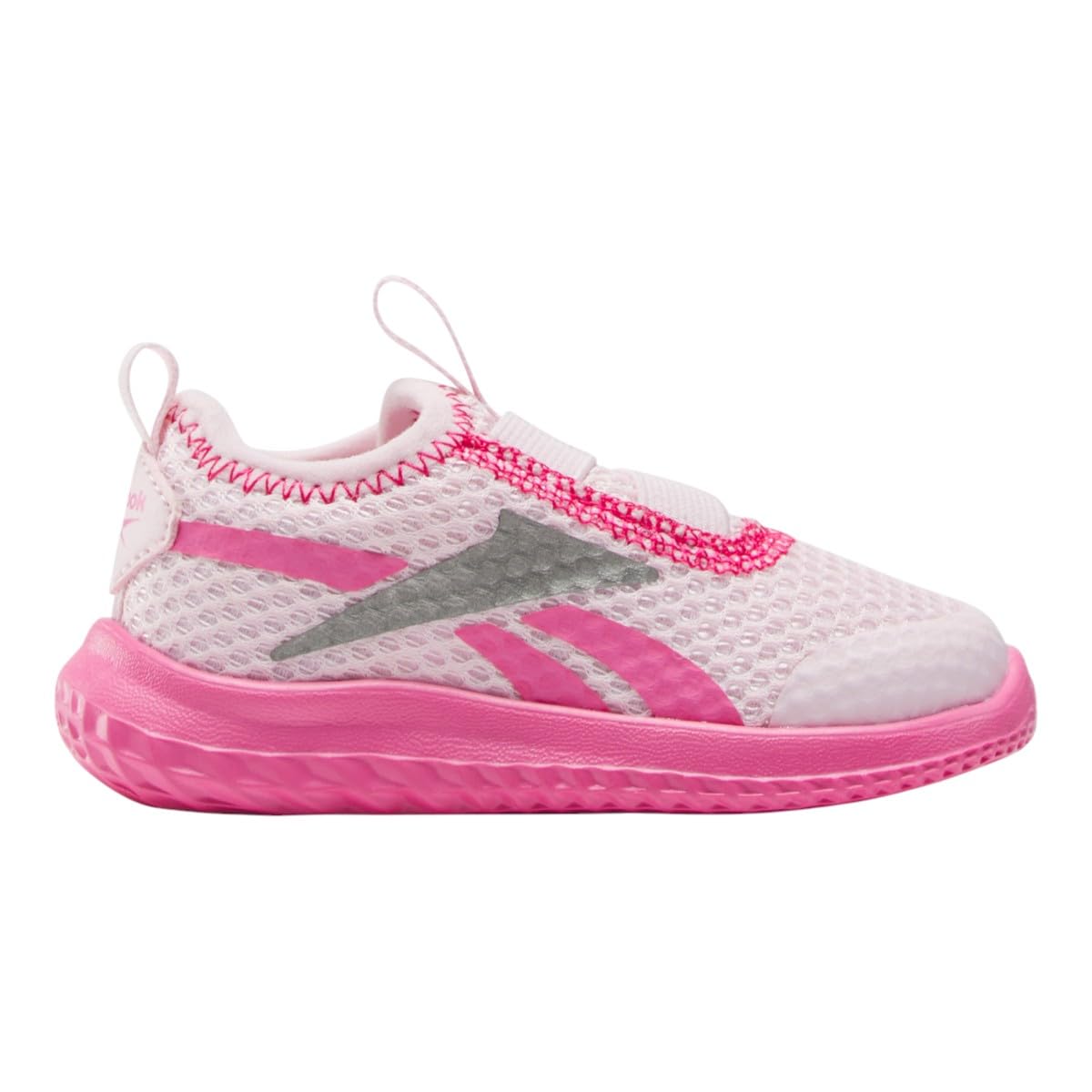 Reebok Boy's Girl's Rush Runner Slip-ON Sneaker, FROSTEDBERRY/TRUEPINK/FROSTEDBERRY, 3.5 UK Child