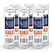 Aquaboon 1 Micron 10" x 2.5" String Wound Sediment Water Filter Cartridge | Universal Replacement for Any 10 inch RO Unit | Compatible with WFPFC4002, CW-F, PFC4002, SWC-25-1001, SWF-25-1001, 6-Pack