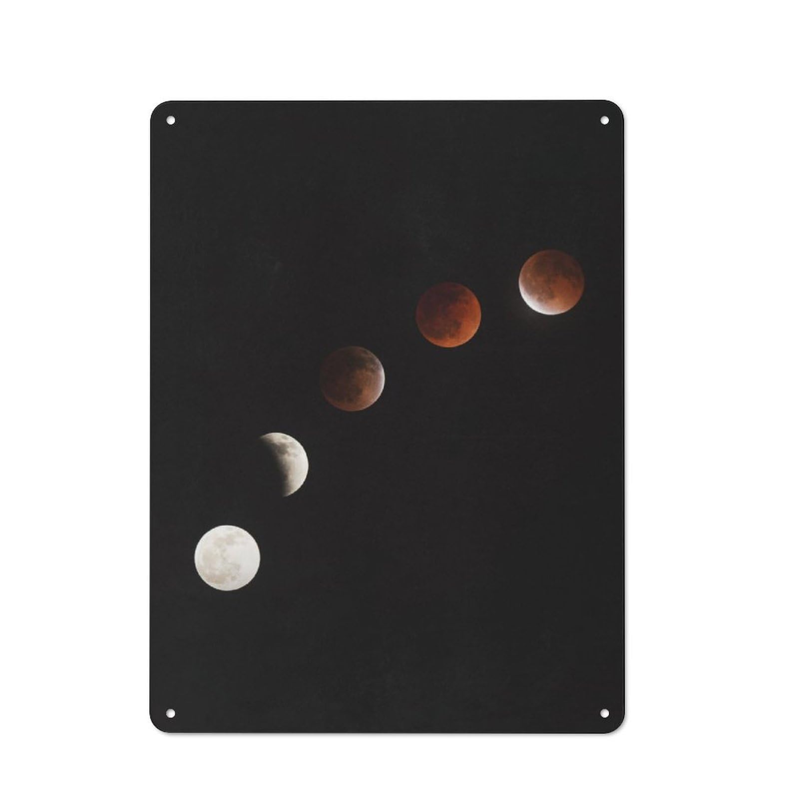 Junmoney Moon At Play Retro Tin Sign 40X30cm For Living Room Wall, For Home Interiors, Feature Walls And Decorative Displays