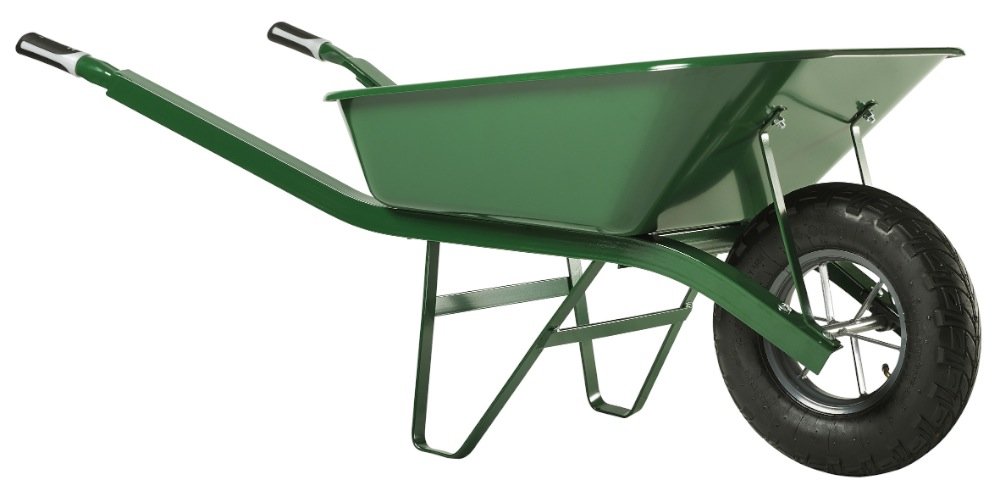 Brouette Haemmerlin Pro Select Bati Plus 100L Peinte Verte Roue Gonflée -302334106