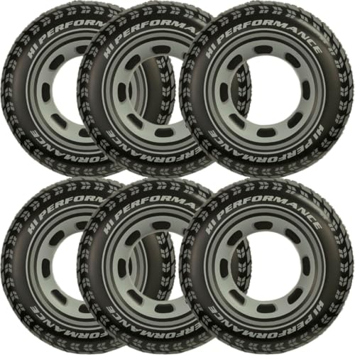 Intex Inflatable 36 Giant Tire Tubes for Swimming Pool/Lake/Ocean (6 Pack)