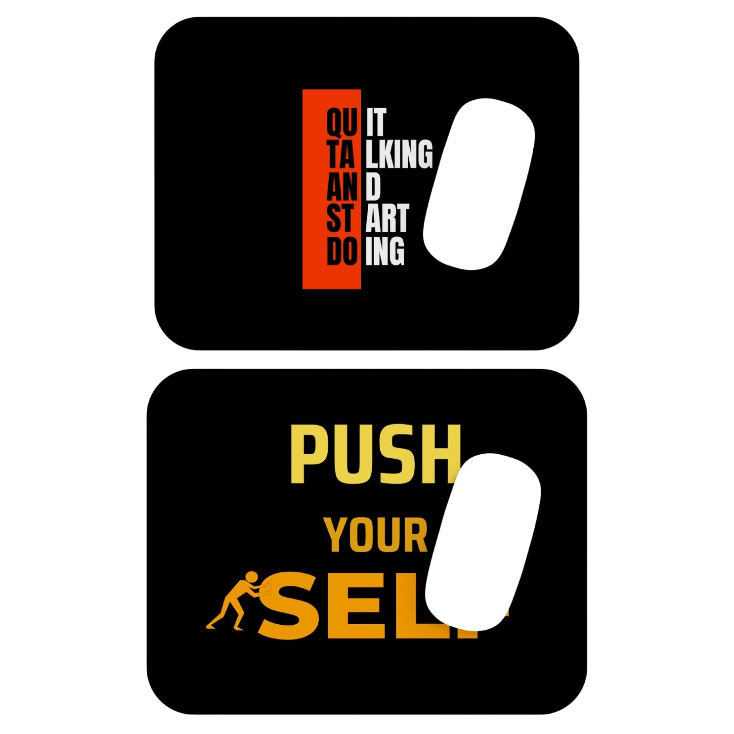 Dual Pack Mouse Pad Set | Durable, Lightweight & Perfectly Sized for Desktop, Laptop or Office Cubicles