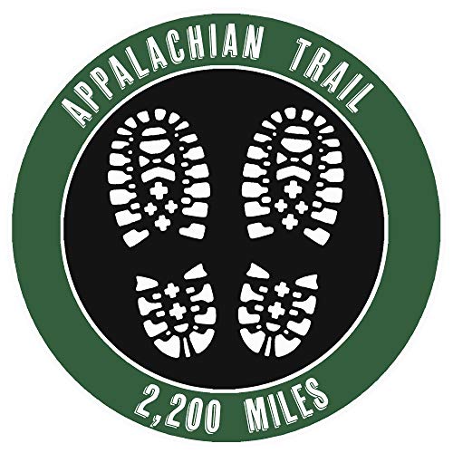 Appalachian Trail 2200 Miles Hiking Boot Decorative Car Truck Window Sticker Decal Vinyl Die-Cut...