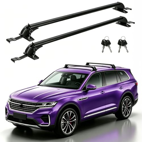 43" Universal Car Roof Rack, Adjustable Aluminum Roof Rack Cross Bars